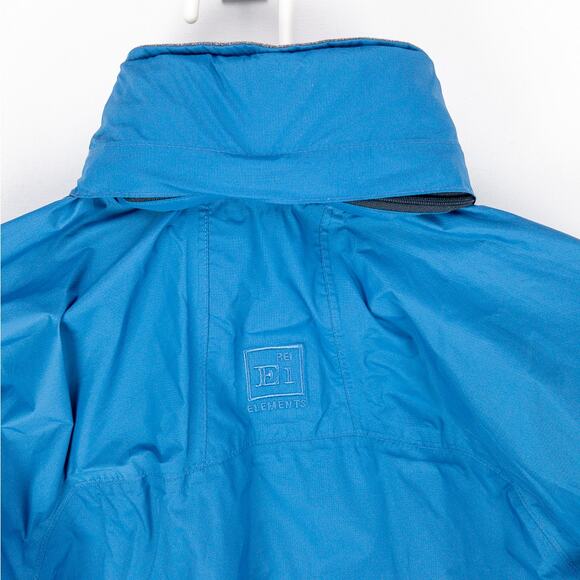 Vintage REI Staff Jacket Women’s Small Microfiber Hooded Windbreaker Travel Blue - Picture 14 of 16